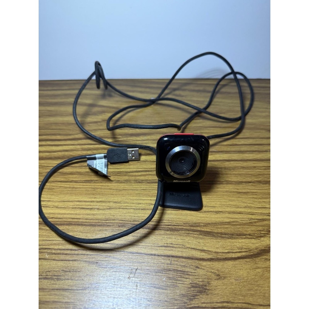 Microsoft LifeCam VX-5000 Web Camera USB Black Red